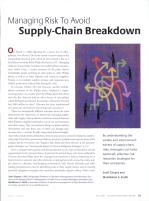Managing Risk To Avoid Supply-Chain Breakdown