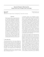 Spectral Feature Selection for Supervised and Unsupervised Learning