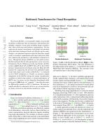 Bottleneck Transformers for Visual Recognition