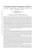 Foundation Model Transparency Reports