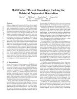 RAGCache: Efficient Knowledge Caching for Retrieval-Augmented Generation
