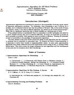 Approximation Algorithms for NP-Hard Problems
