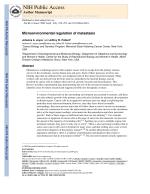 Microenvironmental regulation of metastasis