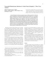Nosocomial Bloodstream Infections in United States Hospitals: A Three-Year Analysis