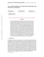 AEGIS: Online Adaptive AI Content Safety Moderation with Ensemble of LLM Experts