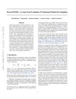 Beyond ELBOs: A Large-Scale Evaluation of Variational Methods for Sampling