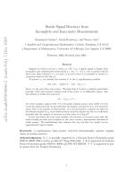 Stable Signal Recovery from Incomplete and Inaccurate Measurements