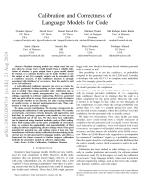 Calibration and Correctness of Language Models for Code
