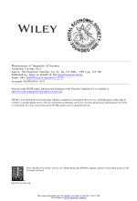 Measurement of Inequality of Incomes