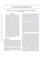 Large scale paired antibody language models