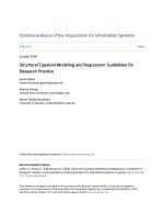Structural Equation Modeling and Regression: Guidelines for Research Practice