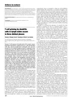 T-cell priming by dendritic cells in lymph nodes occurs in three distinct phases