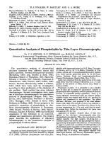 Quantitative Analysis of Phospholipids by Thin-Layer Chromatography