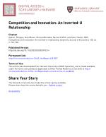 Competition and Innovation: An Inverted-U Relationship