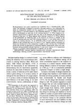 MULTIPLE-PROBE TECHNIQUE: A VARIATION OF THE MULTIPLE BASELINE