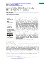 Creative Writing Skills in English: Develop Students’ Potential and Creativity