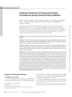 Endocrine Treatment of Transsexual Persons: An Endocrine Society Clinical Practice Guideline
