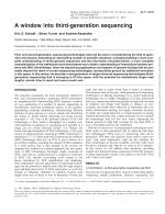 A window into third-generation sequencing