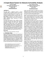 A Graph-Based System for Network-Vulnerability Analysis