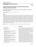 Penicillin removal from the aqueous environment based on AOPs/ challenges and outlook. A review