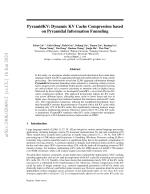PyramidKV: Dynamic KV Cache Compression based on Pyramidal Information Funneling