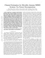 Channel Estimation for Movable-Antenna MIMO Systems Via Tensor Decomposition
