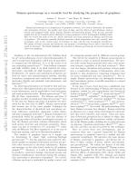 Raman spectroscopy as a versatile tool for studying the properties of graphene