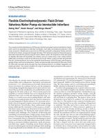 Flexible Electrohydrodynamic Fluid-Driven Valveless Water Pump via Immiscible Interface