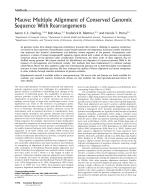 Mauve: Multiple Alignment of Conserved Genomic Sequence With Rearrangements