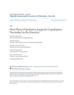 Host Plants of Spodoptera frugiperda (Lepidoptera: Noctuidae) in the Americas
