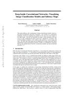 Deep Inside Convolutional Networks: Visualising Image Classification Models and Saliency Maps