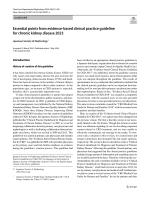 Essential points from evidence-based clinical practice guideline for chronic kidney disease 2023