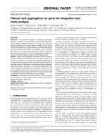 Robust rank aggregation for gene list integration and meta-analysis