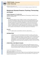 Metabotropic Glutamate Receptors: Physiology, Pharmacology, and Disease