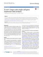 SCANPY: large-scale single-cell gene expression data analysis