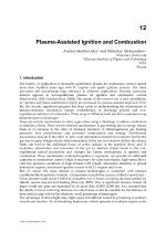 Plasma-Assisted Ignition and Combustion