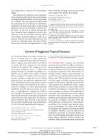 Control of Neglected Tropical Diseases