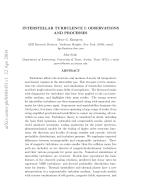 INTERSTELLAR TURBULENCE I: OBSERVATIONS AND PROCESSES