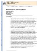 Microeconomics of Technology Adoption