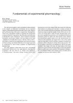 Fundamentals of experimental pharmacology