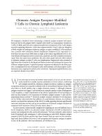Chimeric Antigen Receptor-Modified T Cells in Chronic Lymphoid Leukemia