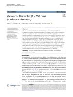 Vacuum-ultraviolet (λ < 200 nm) photodetector array
