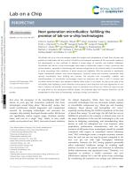 Next generation microfluidics: fulfilling the promise of lab-on-a-chip technologies