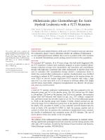 Midostaurin plus Chemotherapy for Acute Myeloid Leukemia with a FLT3 Mutation