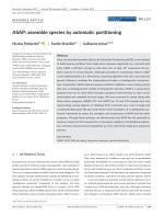 ASAP: assemble species by automatic partitioning