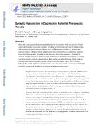 Synaptic Dysfunction in Depression: Potential Therapeutic Targets