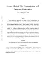 Energy-Efficient UAV Communication with Trajectory Optimization