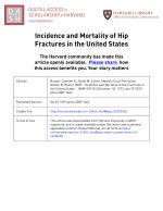 Incidence and Mortality of Hip Fractures in the United States