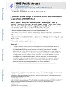 Optimized sgRNA design to maximize activity and minimize off-target effects of CRISPR-Cas9