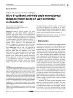Ultra-broadband and wide-angle nonreciprocal thermal emitter based on Weyl semimetal metamaterials